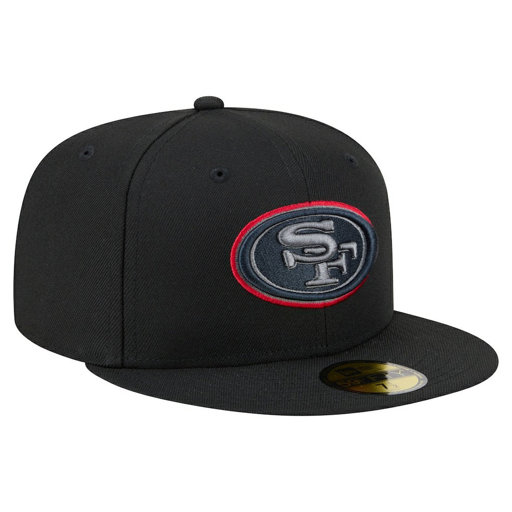 San Francisco 49ers New Era Color Pop 59FIFTY Fitted Hat - Black discount