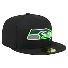 Seattle Seahawks New Era Color Pop 59FIFTY Fitted Hat - Black outlet