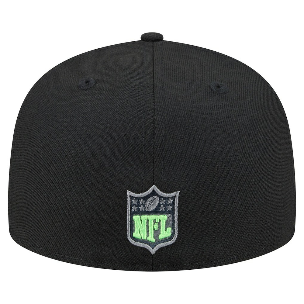 Seattle Seahawks New Era Color Pop 59FIFTY Fitted Hat - Black outlet