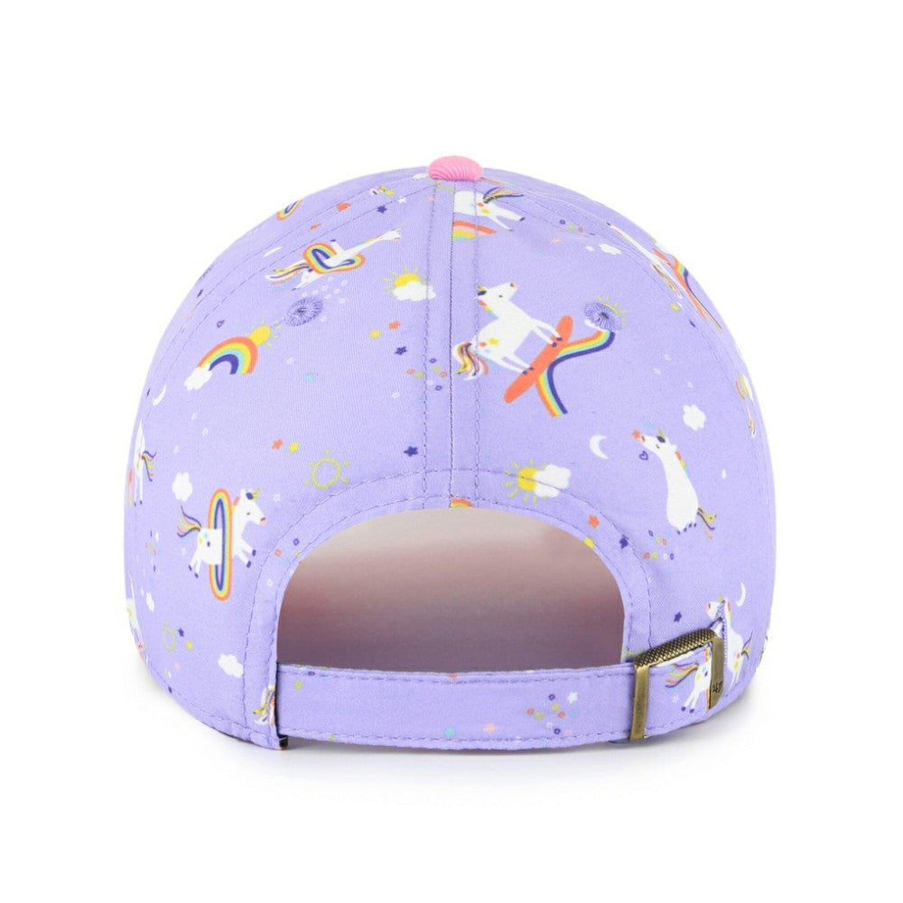 Tampa Bay Rays Girls Youth Unicorn Clean Up Adjustable Hat - Lavender | 47 brand