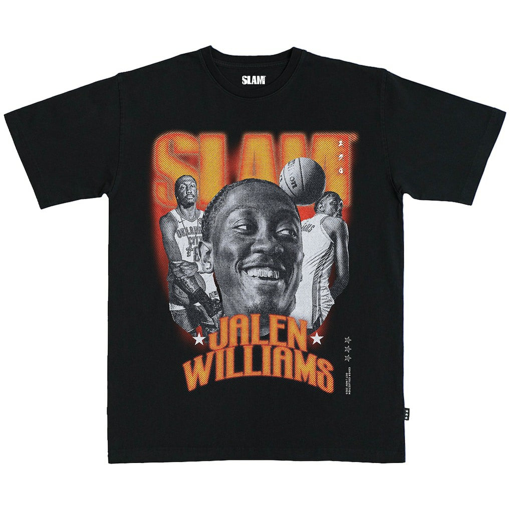 Jalen Williams Oklahoma City Thunder SLAM Unisex Slam Remix Heavyweight T-Shirt - Black on sale