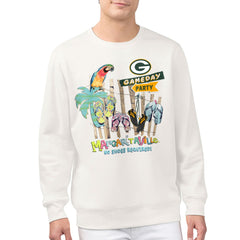 Green Bay Packers Margaritaville Gameday Party Fleece Sweatshirt - Cream online