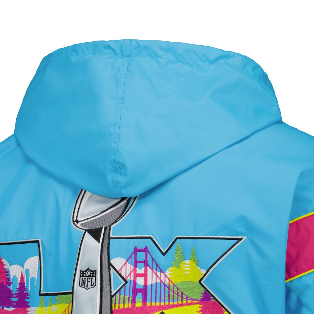 Super Bowl LX Starter The Gust Full-Zip Hooded Jacket - Light Blue outlet
