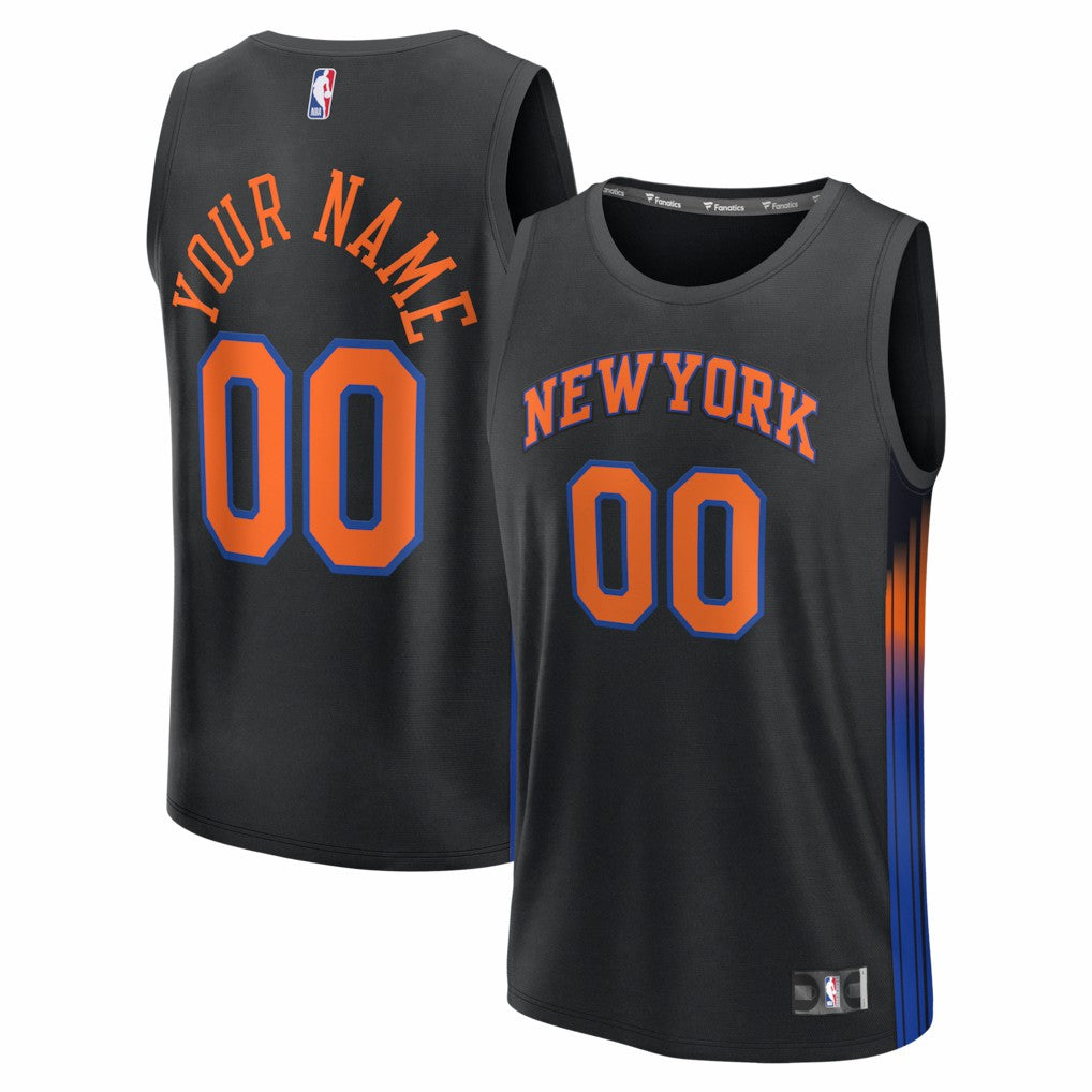 New York Knicks Fastbreak Custom Jersey - Statement Edition - Black | Fanatics cheap