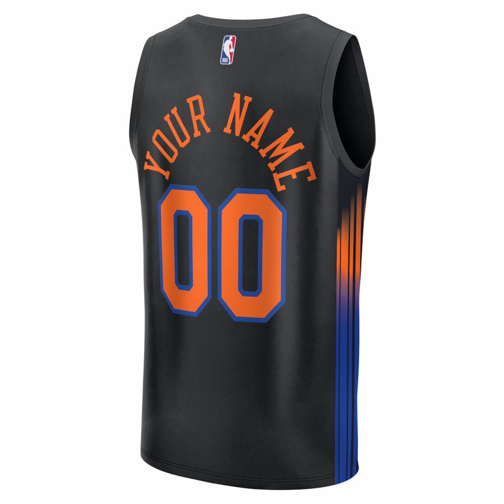 New York Knicks Fastbreak Custom Jersey - Statement Edition - Black | Fanatics cheap