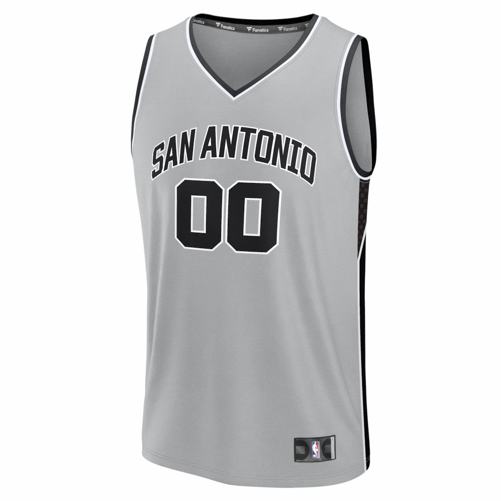 San Antonio Spurs Youth Fastbreak Custom Jersey - Statement Edition - Silver | Fanatics outlet