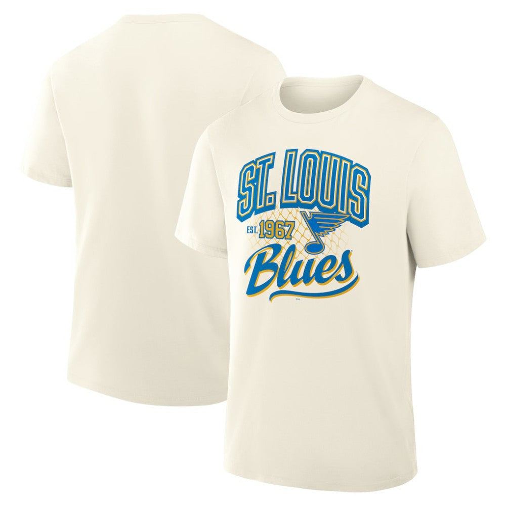 St. Louis Blues Fanatics Male Legacy T-Shirt Cream