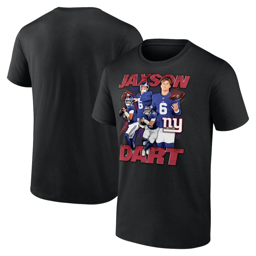 Jaxson Dart New York Giants Notorious Graphic T-Shirt - Black sale