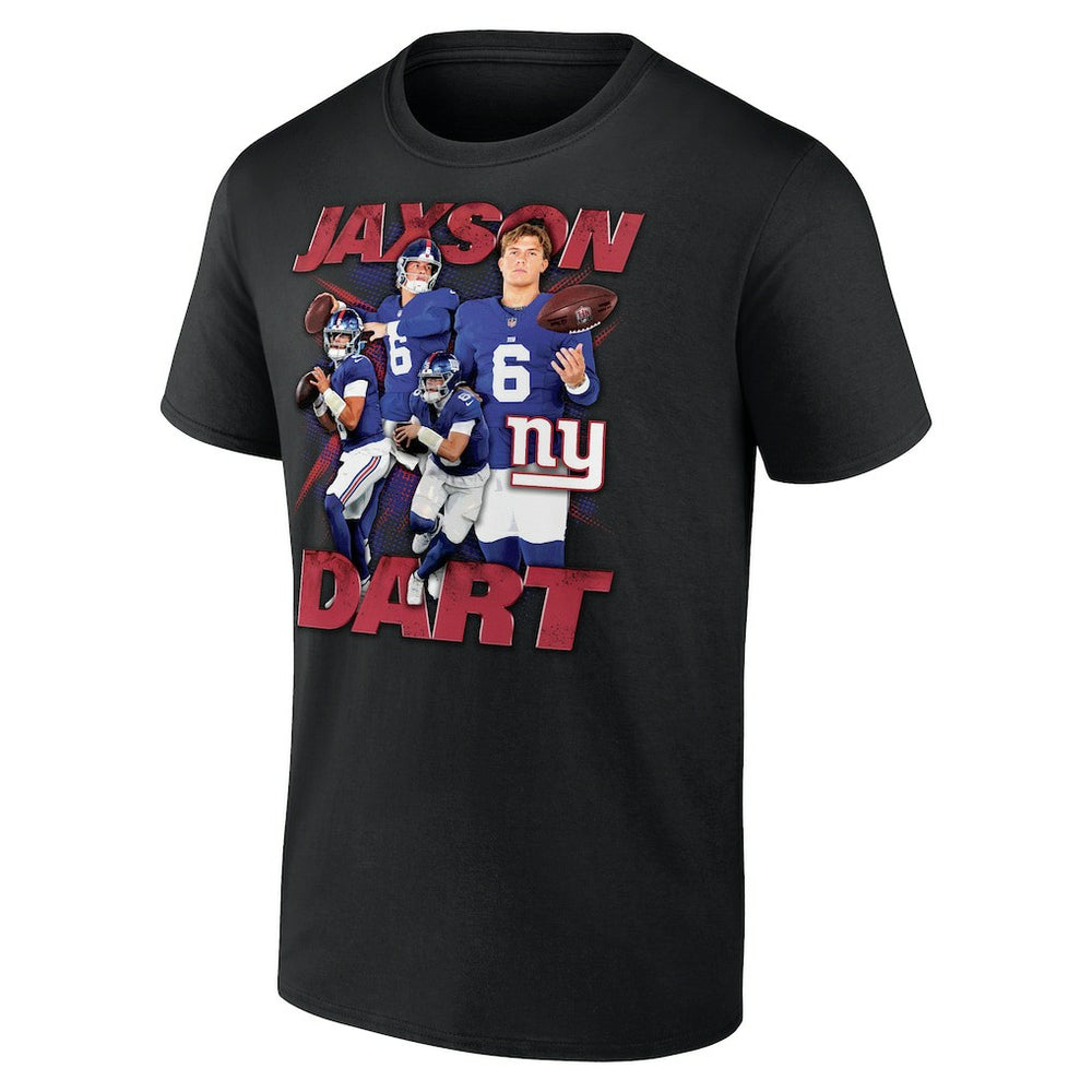 Jaxson Dart New York Giants Notorious Graphic T-Shirt - Black sale
