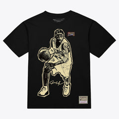 Allen Iverson Philadelphia 76ers Unisex Blockbuster Player Graphic T-Shirt - Black | Mitchell & Ness online
