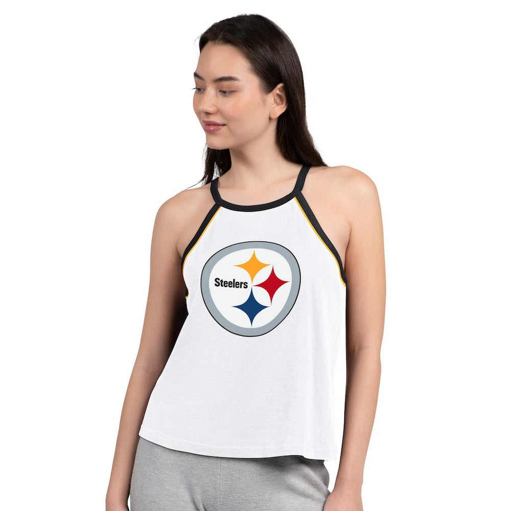 Pittsburgh Steelers G-III 4Her by Carl Banks Women's Redemption Win Slub Tank Top - White online