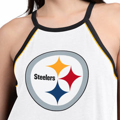Pittsburgh Steelers G-III 4Her by Carl Banks Women's Redemption Win Slub Tank Top - White online