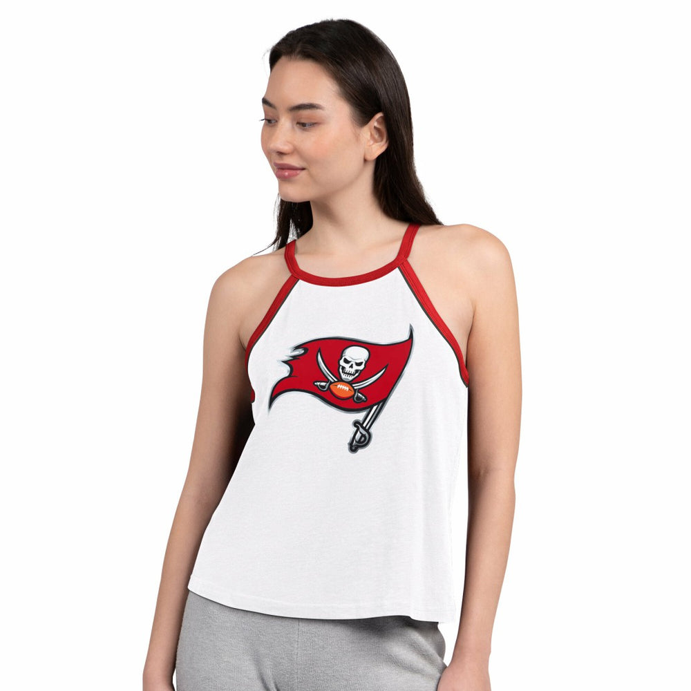 Tampa Bay Buccaneers G-III 4Her by Carl Banks Women's Redemption Win Slub Tank Top - White on sale
