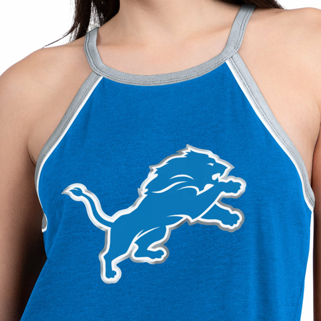 Detroit Lions G-III 4Her by Carl Banks Women's Redemption Win Slub Tank Top - Royal outlet