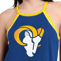 Los Angeles Rams G-III 4Her by Carl Banks Women's Redemption Win Slub Tank Top - Royal outlet