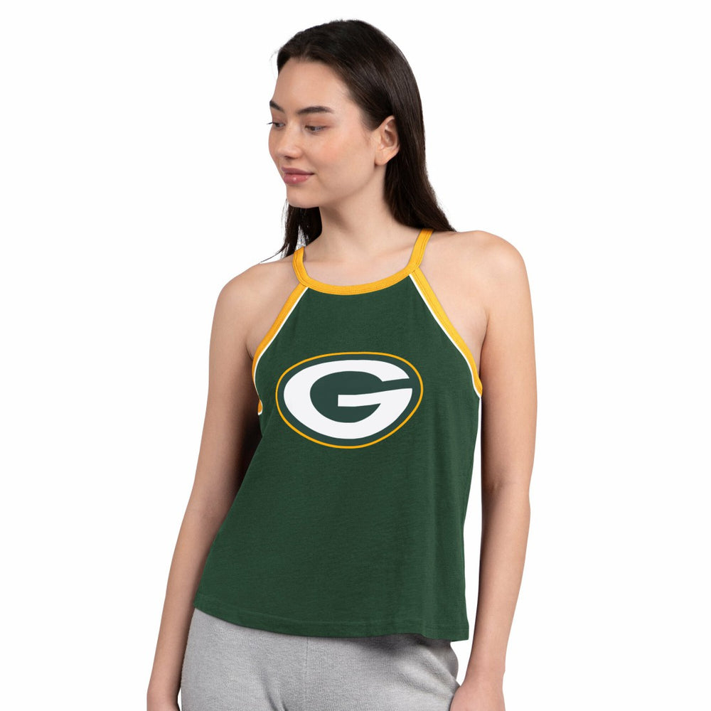 Green Bay Packers G-III 4Her by Carl Banks Women's Redemption Win Slub Tank Top - Green cheap