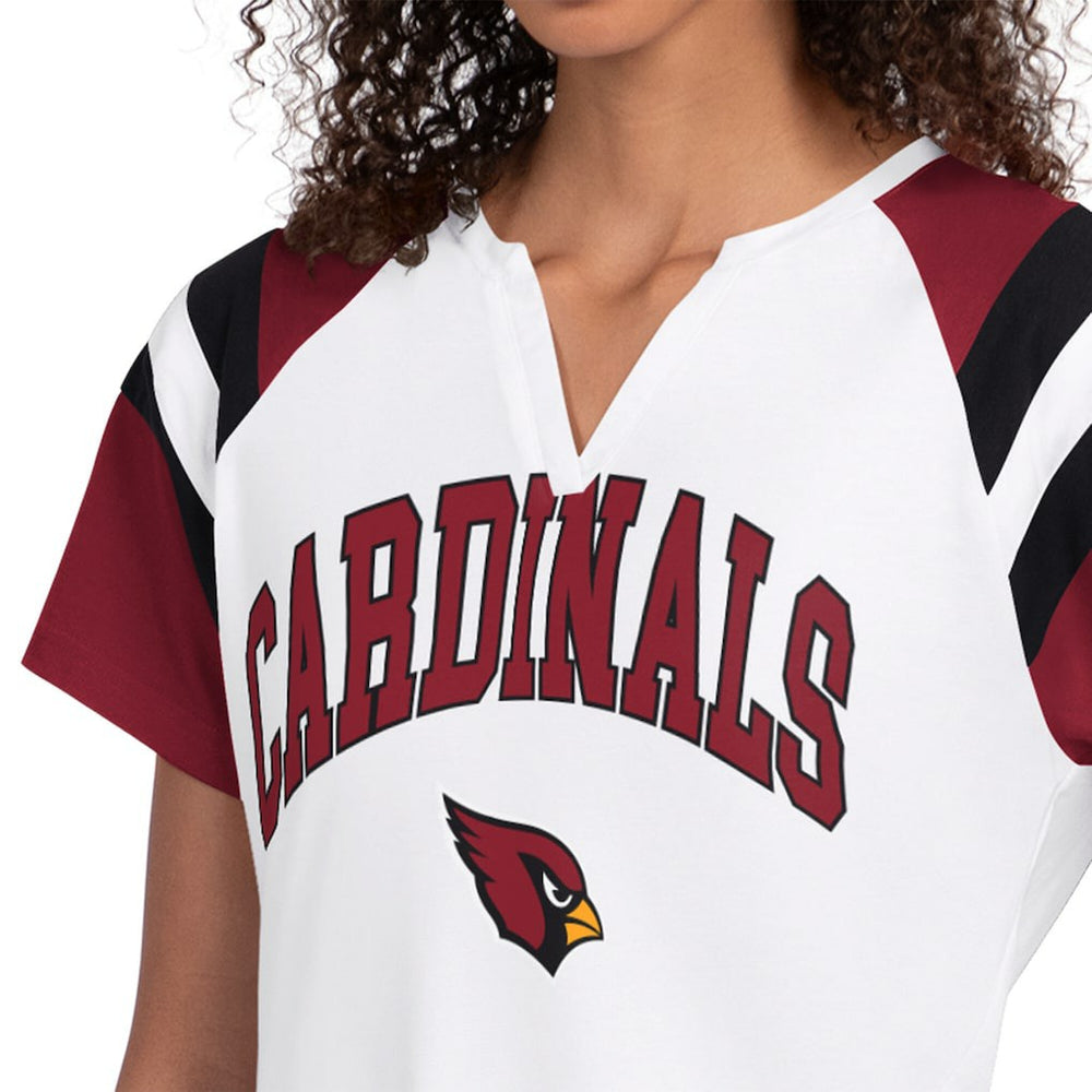 Arizona Cardinals Starter Women's Game On Notch Neck T-Shirt - White for sale