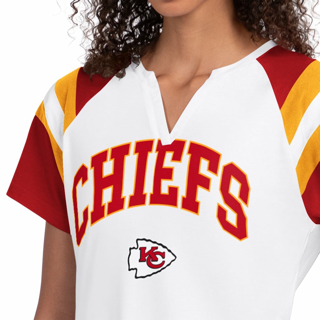 Kansas City Chiefs Starter Women's Game On Notch Neck T-Shirt - White outlet