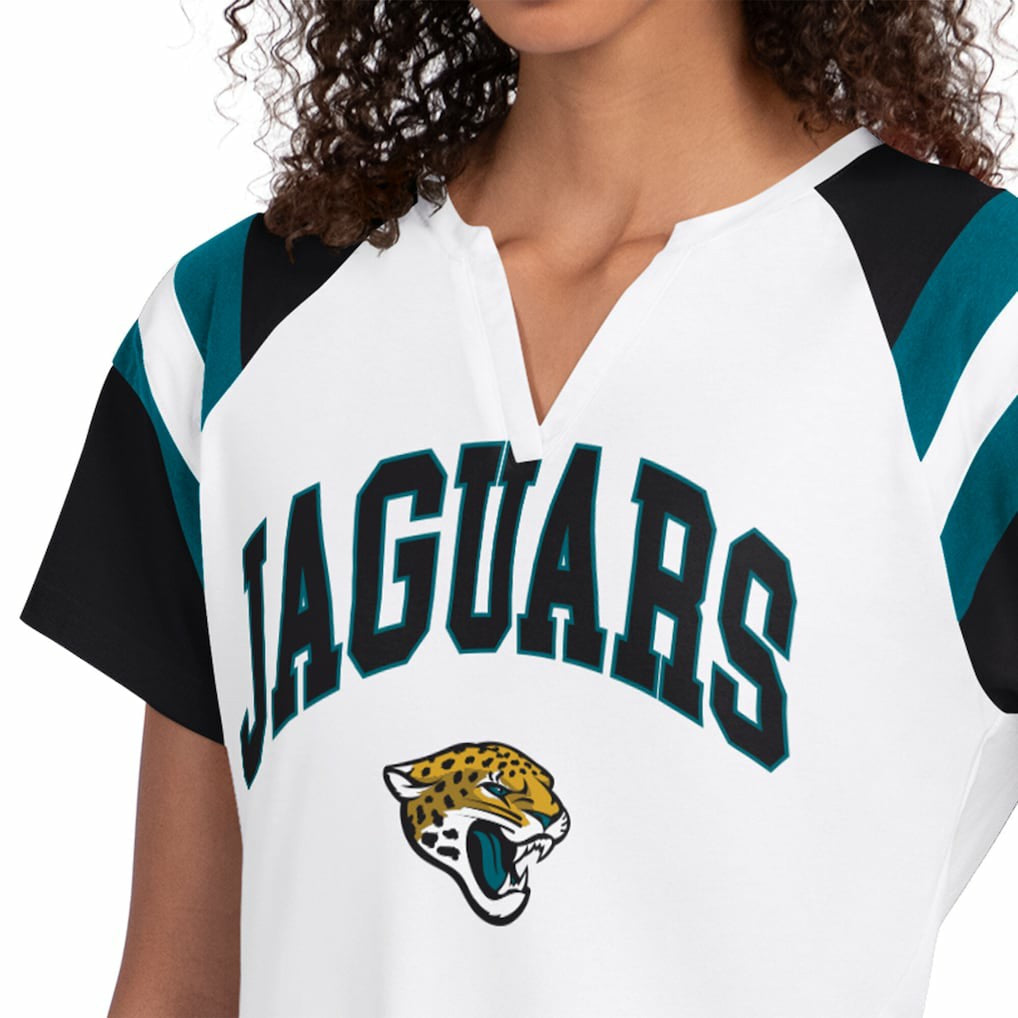 Jacksonville Jaguars Starter Women's Game On Notch Neck T-Shirt - White online