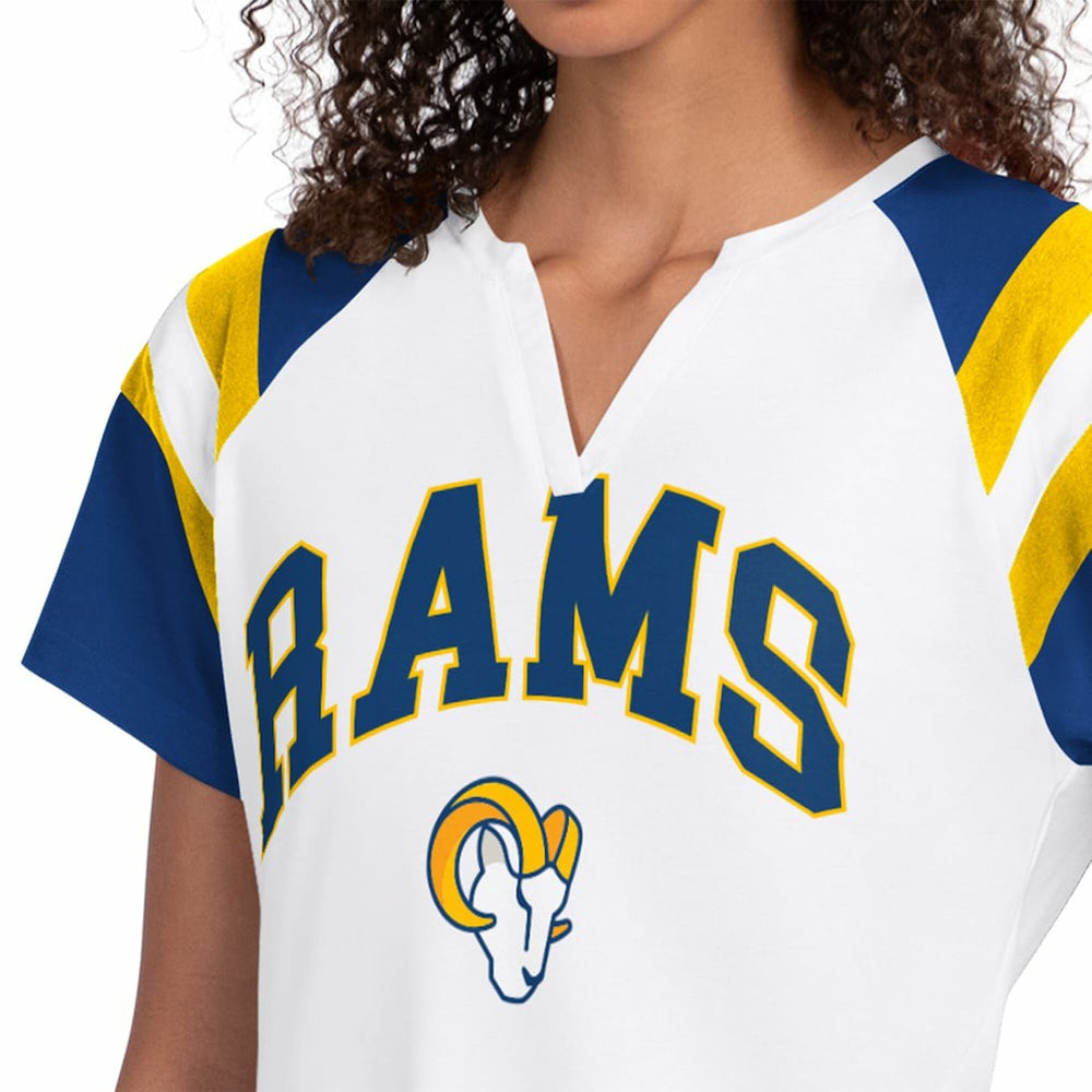 Los Angeles Rams Starter Women's Game On Notch Neck T-Shirt - White online