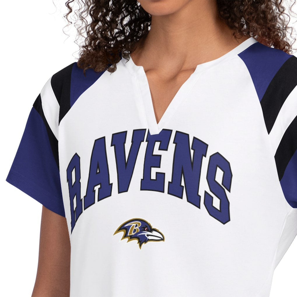 Baltimore Ravens Starter Women's Game On Notch Neck T-Shirt - White outlet