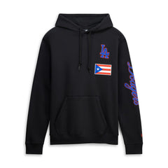 Los Angeles Dodgers Puerto Rico Country Flag Hoodie - Black | New Era