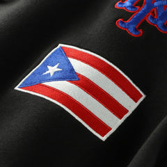 New York Mets Puerto Rico Country Flag Hoodie - Black | New Era