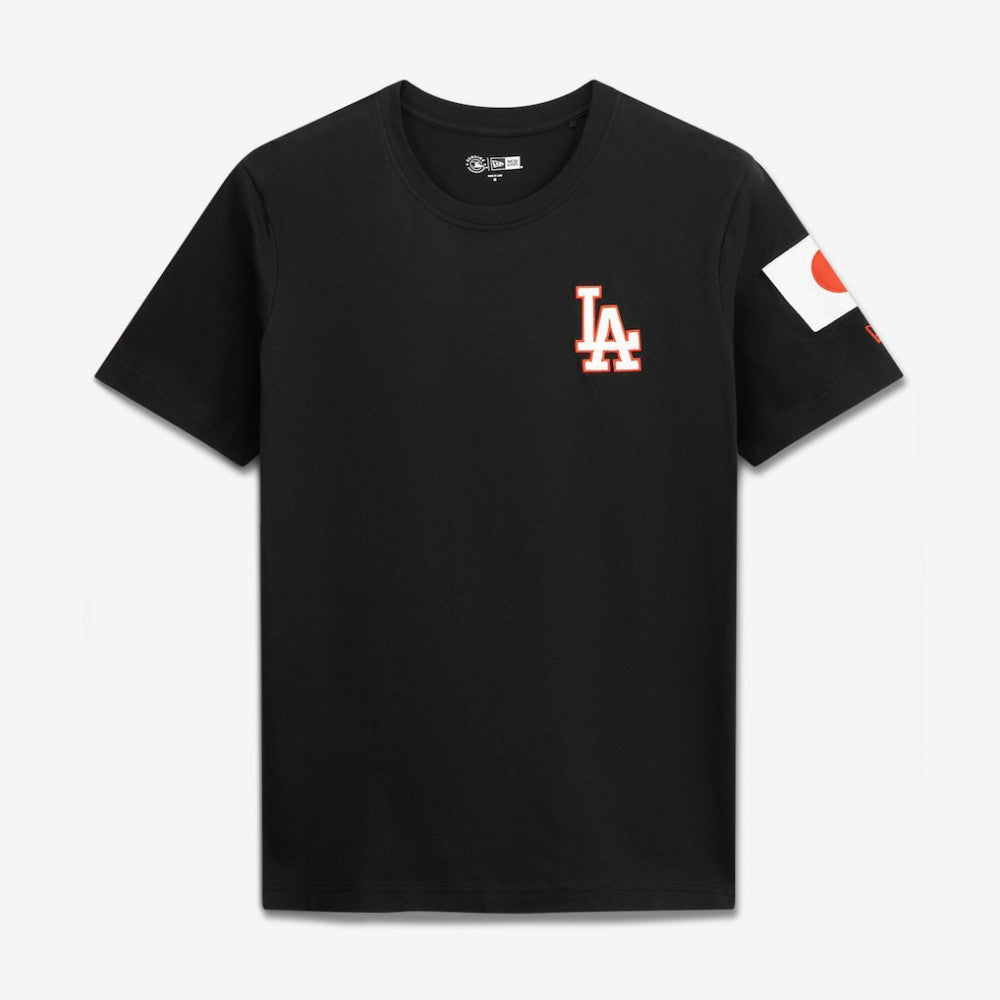 Los Angeles Dodgers Japan Country Flag T-Shirt - Black | New Era