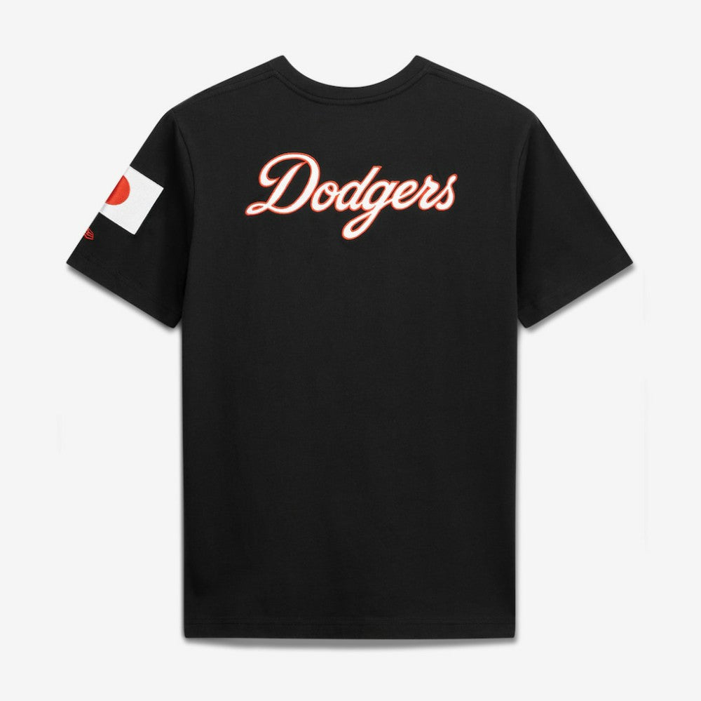 Los Angeles Dodgers Japan Country Flag T-Shirt - Black | New Era