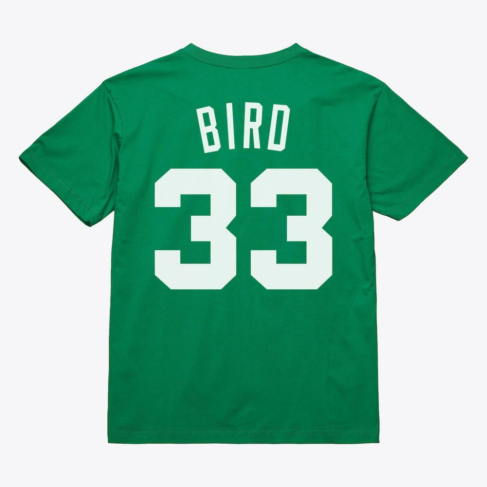 Larry Bird Boston Celtics Unisex Hardwood Classics Name & Number T-Shirt - Kelly Green | Mitchell & Ness sale