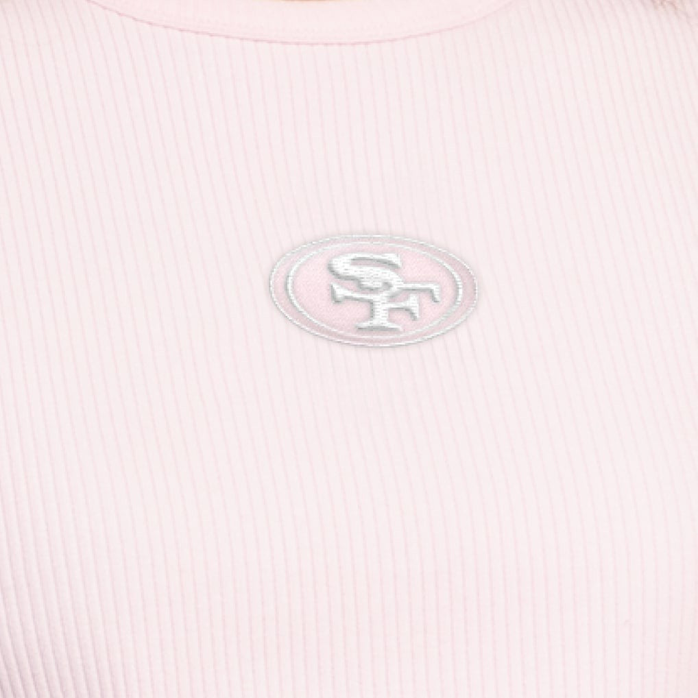 San Francisco 49ers Starter Women's Travel Pastels Cropped Tank - Pastel Pink sale