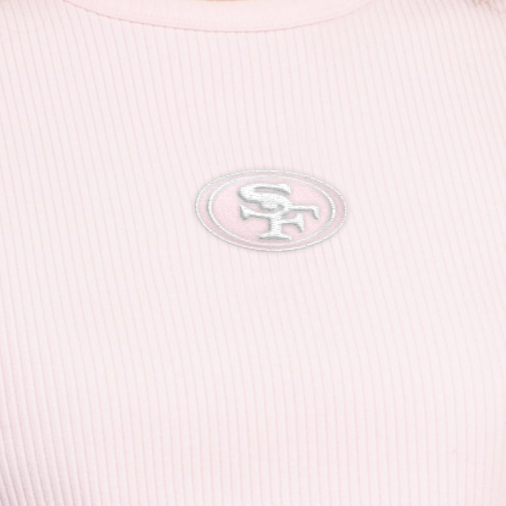 San Francisco 49ers Starter Women's Travel Pastels Cropped Tank - Pastel Pink sale