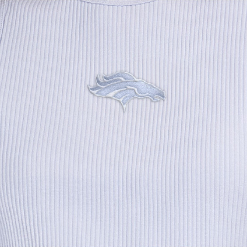 Denver Broncos Starter Women's Travel Pastels Cropped Tank - Pastel Blue sale