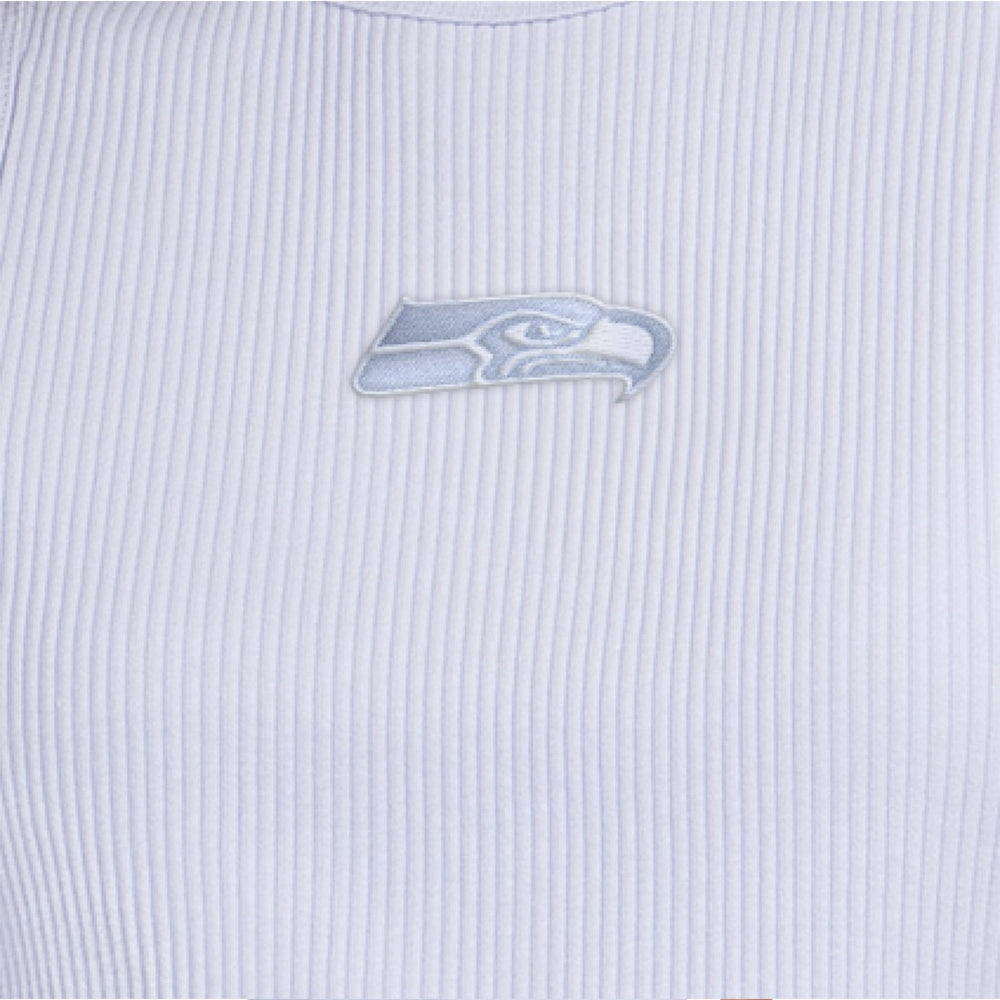 Seattle Seahawks Starter Women's Travel Pastels Cropped Tank - Pastel Blue sale