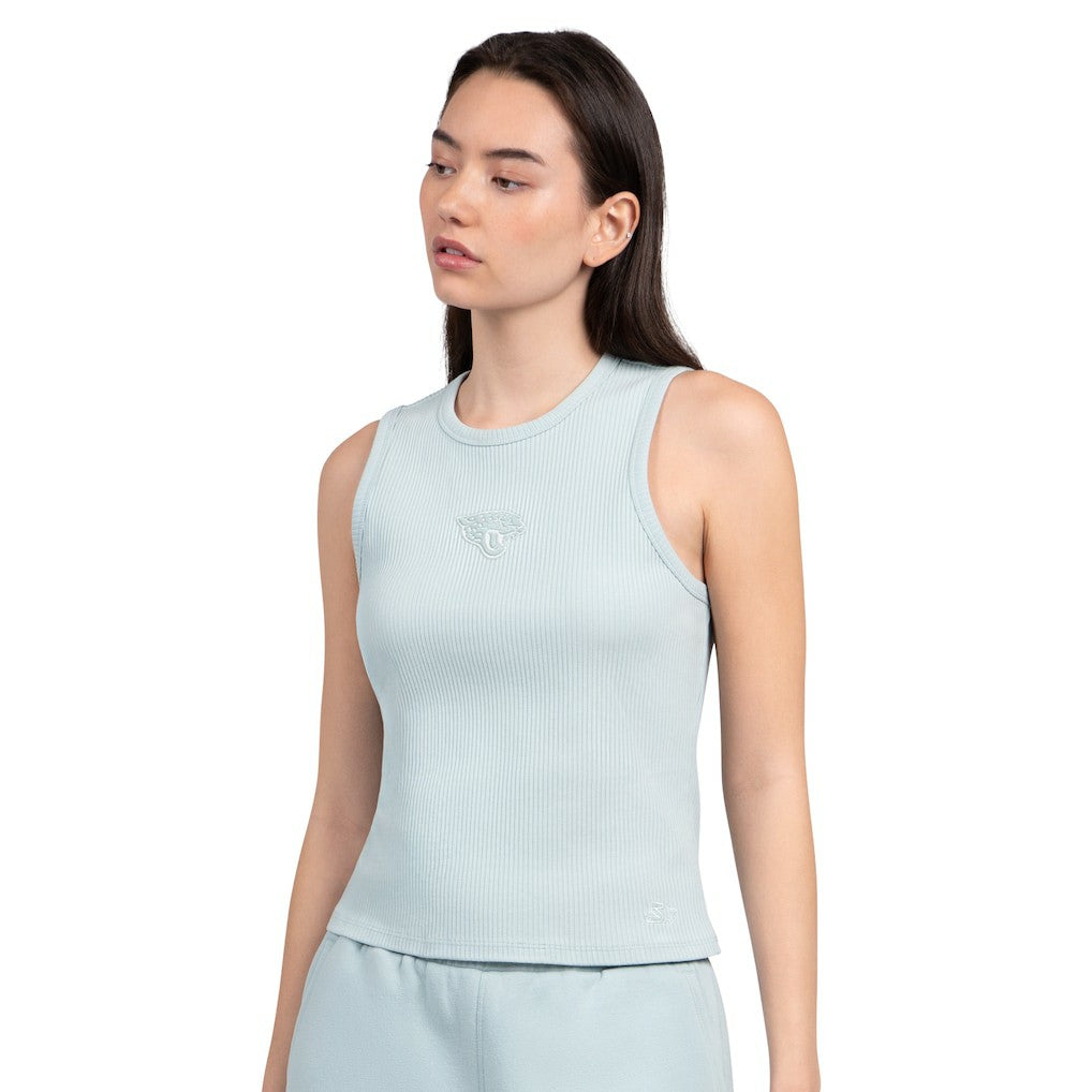 Jacksonville Jaguars Starter Women's Travel Pastels Cropped Tank - Pastel Green cheap