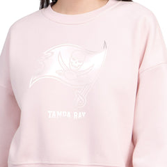 Tampa Bay Buccaneers Starter Women's Travel Pastels Boxy Fleece Sweatshirt - Light Pink outlet