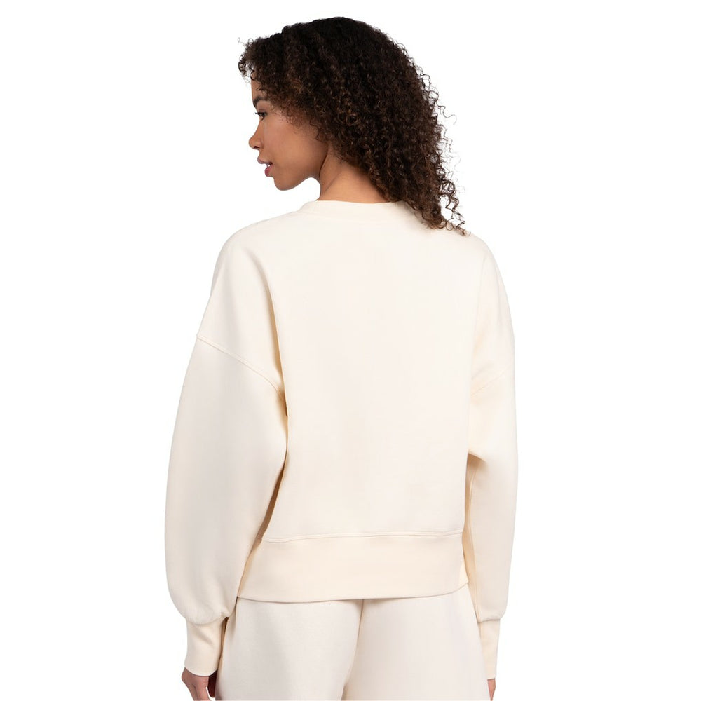 Las Vegas Raiders Starter Women's Travel Pastels Boxy Fleece Sweatshirt - Cream sale