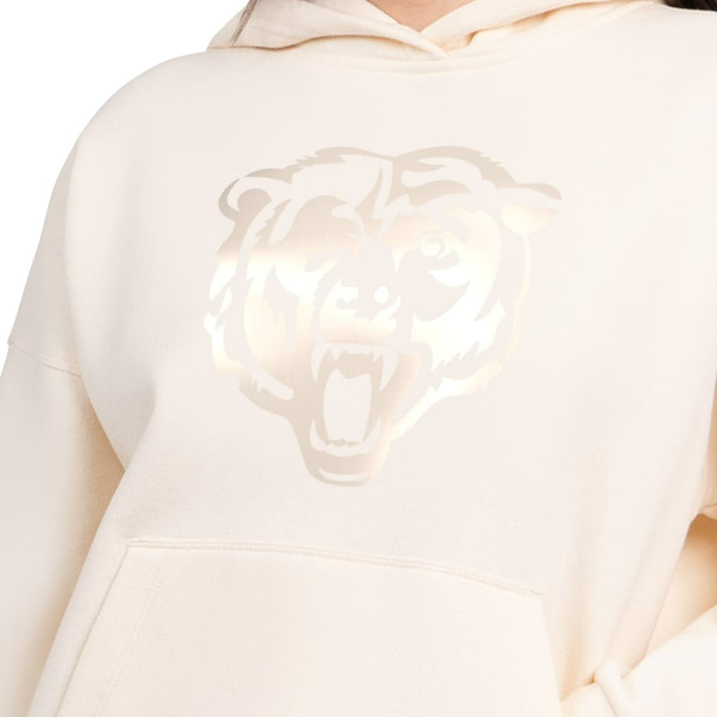 Chicago Bears Starter Women's Pastels Relaxed Travel Hoodie - Cream discount