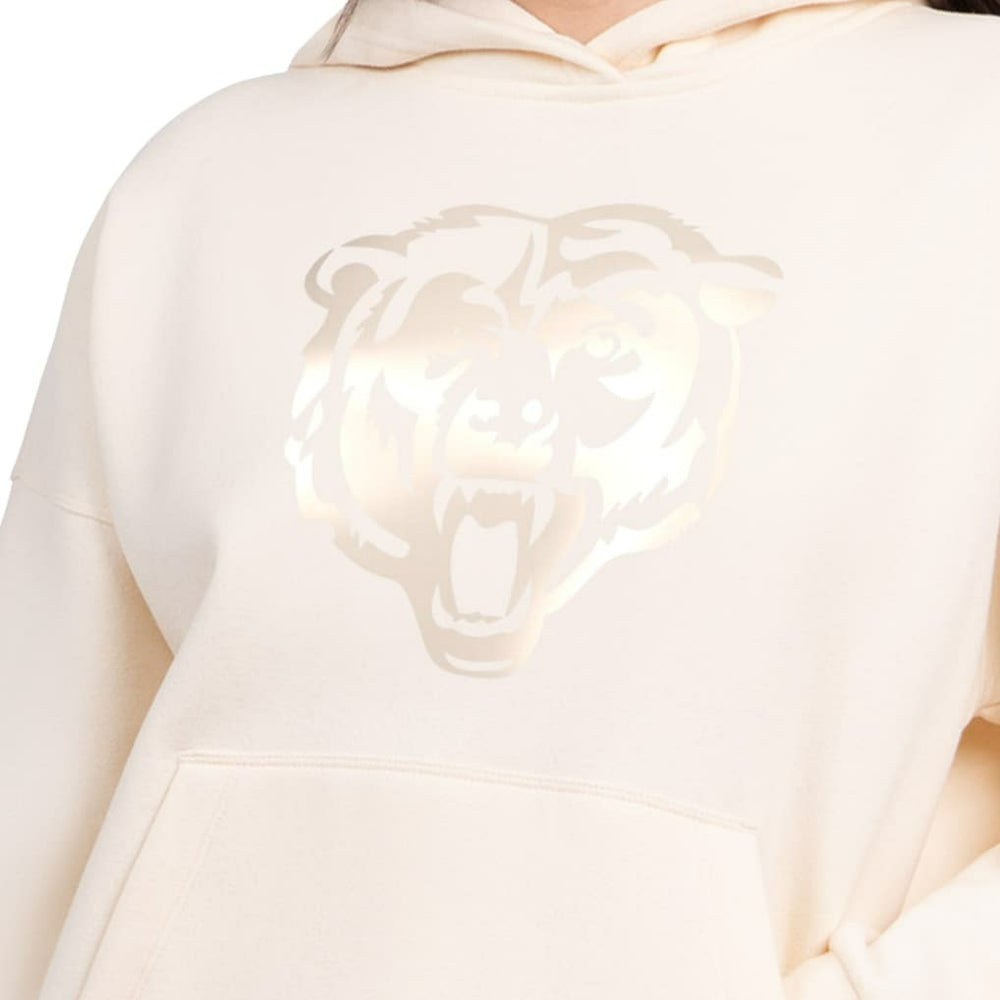 Chicago Bears Starter Women's Pastels Relaxed Travel Hoodie - Cream discount