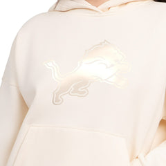 Detroit Lions Starter Women's Pastels Relaxed Travel Hoodie - Cream on sale