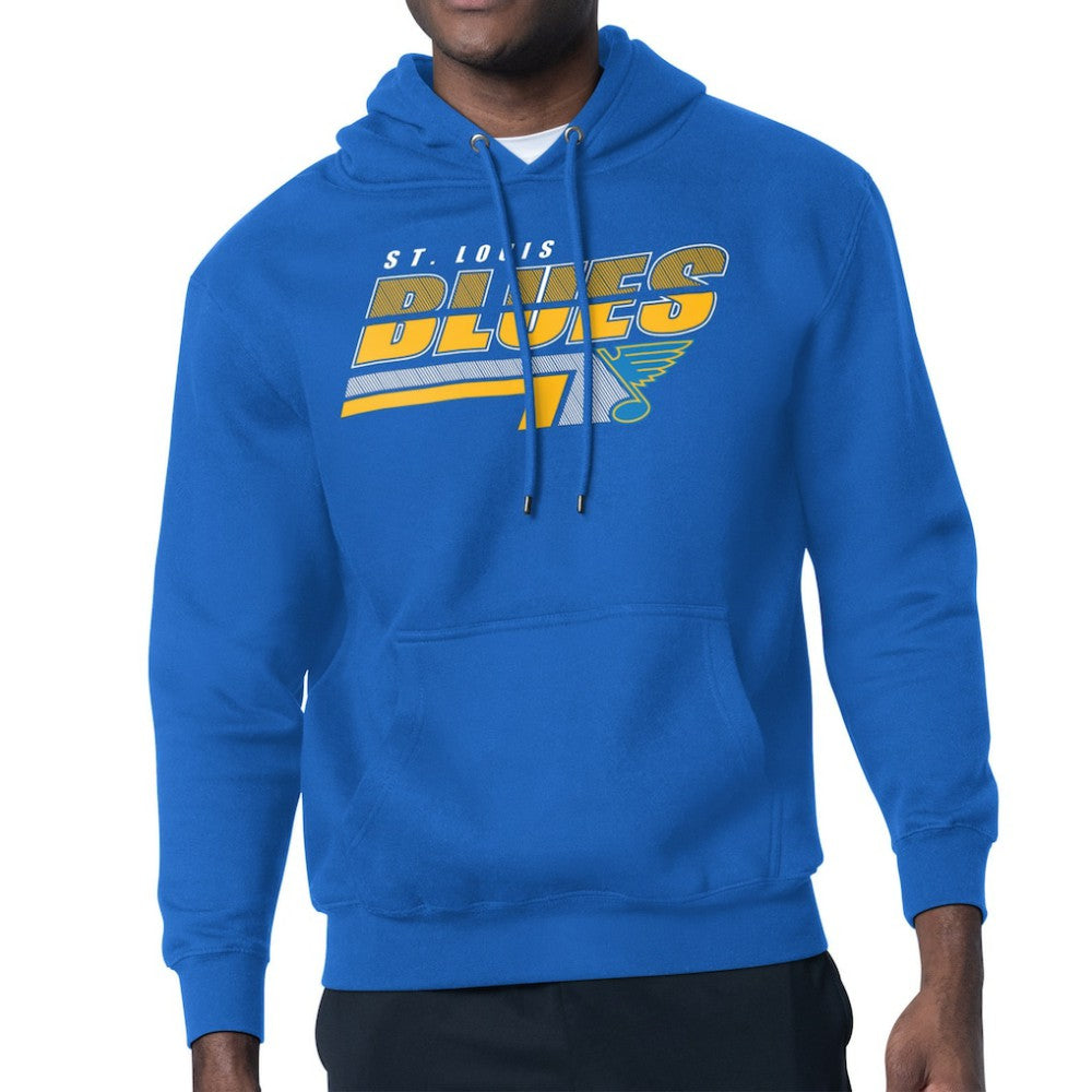 St. Louis Blues Starter Logo Push Fleece Hoodie Blue