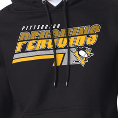 Pittsburgh Penguins Starter Logo Push Fleece Hoodie Black