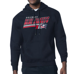 Columbus Blue Jackets Starter Logo Push Fleece Hoodie Navy