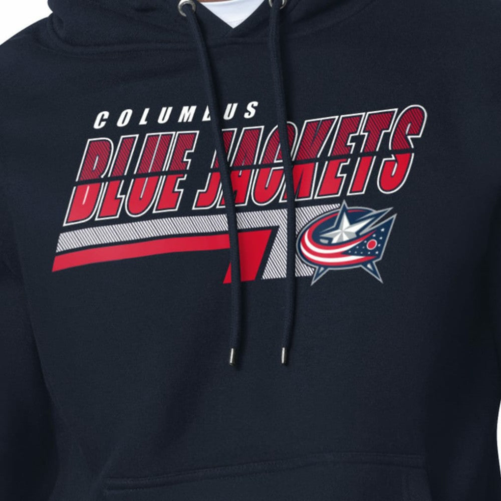 Columbus Blue Jackets Starter Logo Push Fleece Hoodie Navy