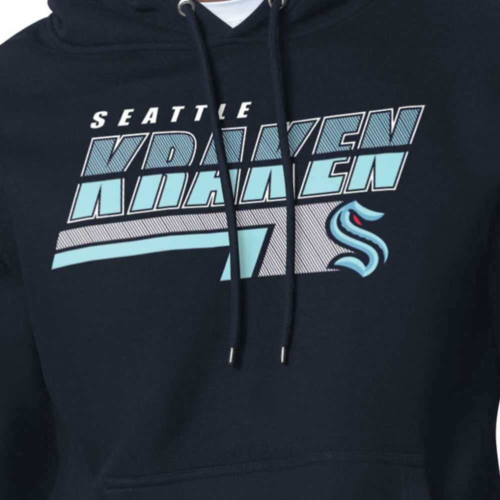 Seattle Kraken Starter Logo Push Fleece Hoodie Deep Sea Blue