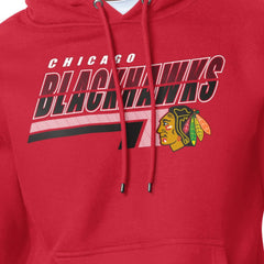 Chicago Blackhawks Starter Logo Push Fleece Hoodie Red