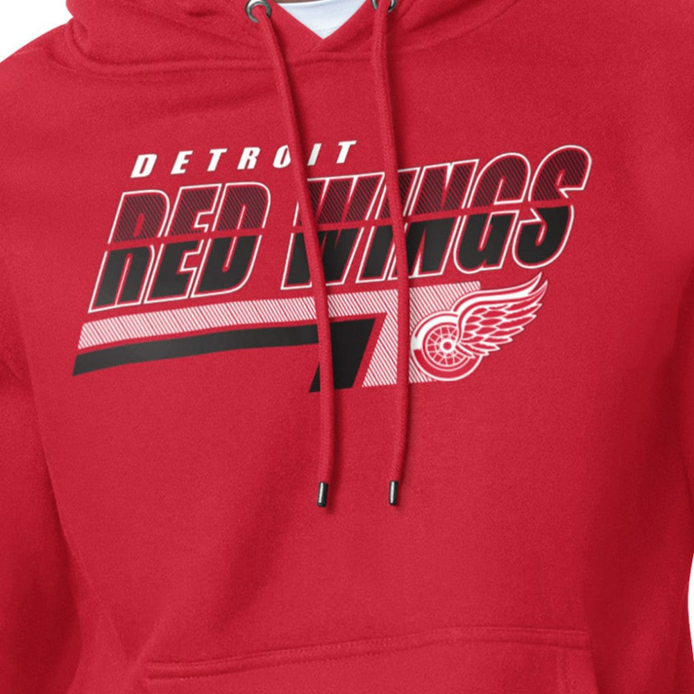 Detroit Red Wings Starter Logo Push Fleece Hoodie Red