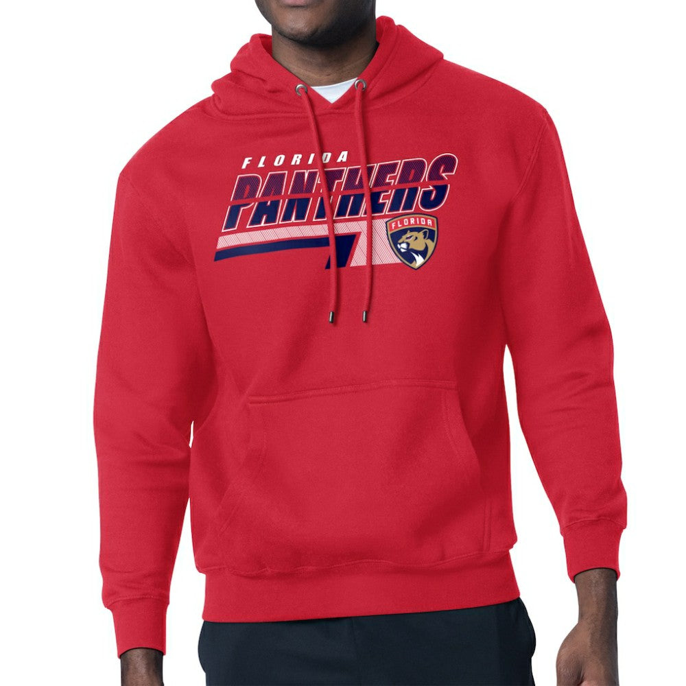 Florida Panthers Starter Logo Push Fleece Hoodie Red