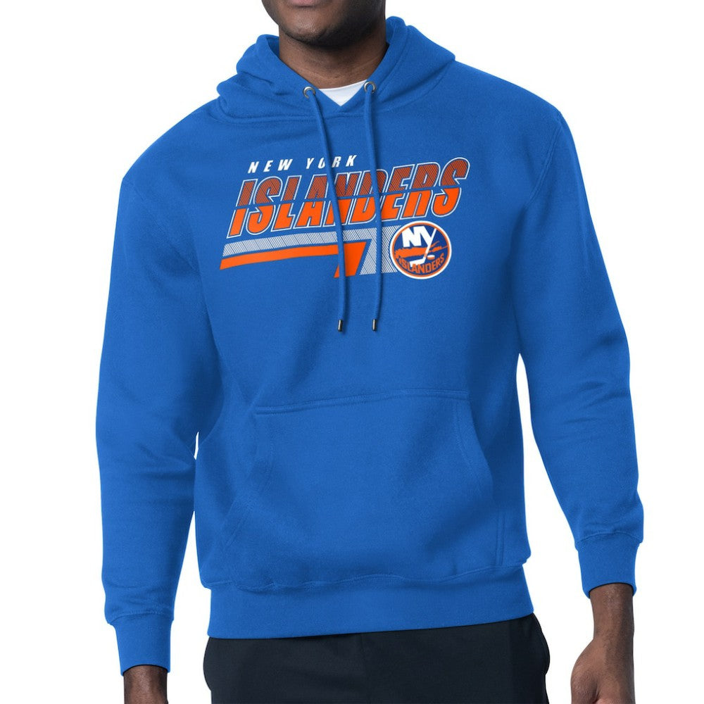 New York Islanders Starter Logo Push Fleece Hoodie Royal