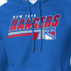 New York Rangers Starter Logo Push Fleece Hoodie Royal